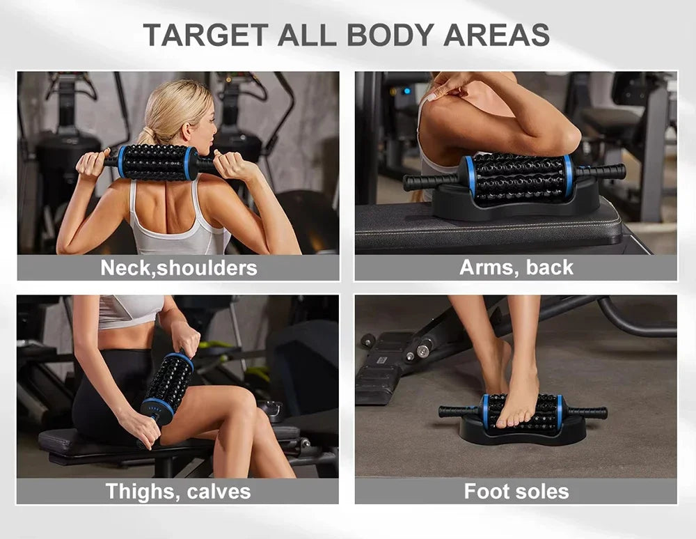 Cordless 360° Rolling Percussive Body Massager