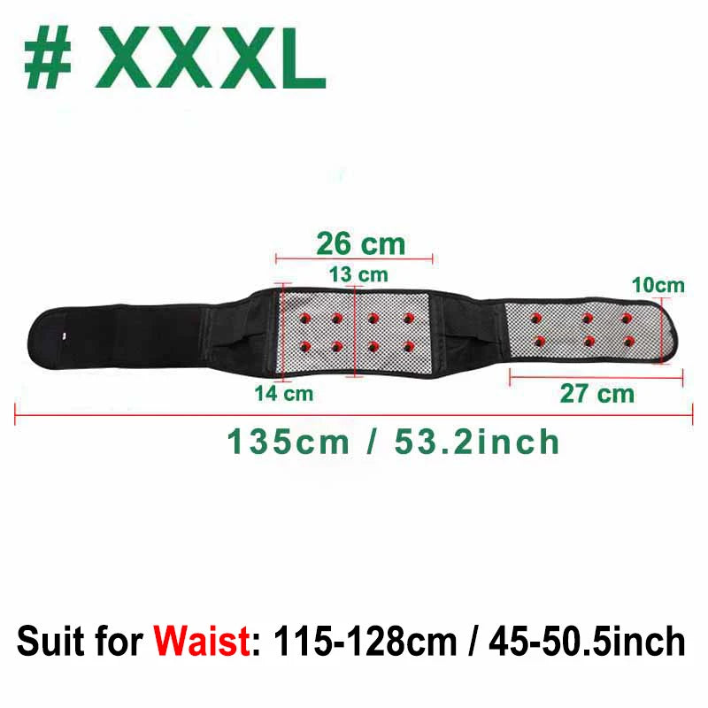 Self-Heating Magnetic Therapy Lumbar Belt