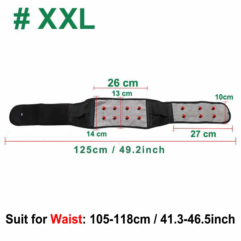 Self-Heating Magnetic Therapy Lumbar Belt