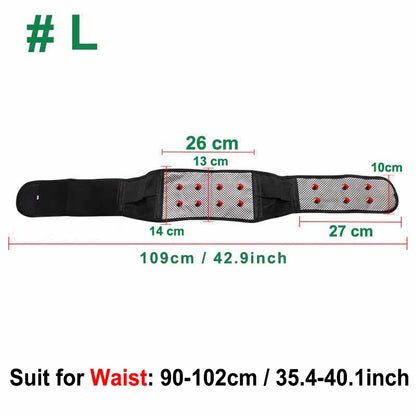 Self-Heating Magnetic Therapy Lumbar Belt
