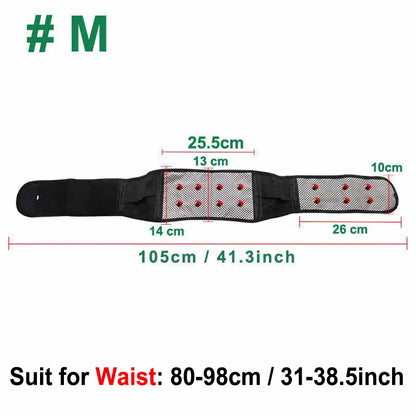 Self-Heating Magnetic Therapy Lumbar Belt