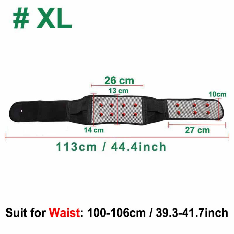 Self-Heating Magnetic Therapy Lumbar Belt