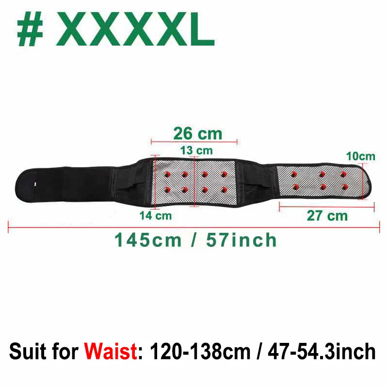 Self-Heating Magnetic Therapy Lumbar Belt