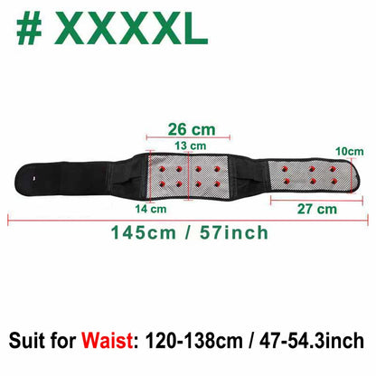 Self-Heating Magnetic Therapy Lumbar Belt