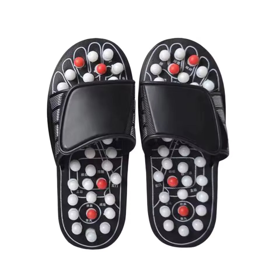Unisex Acupoint Rotating Foot Massage Slippers