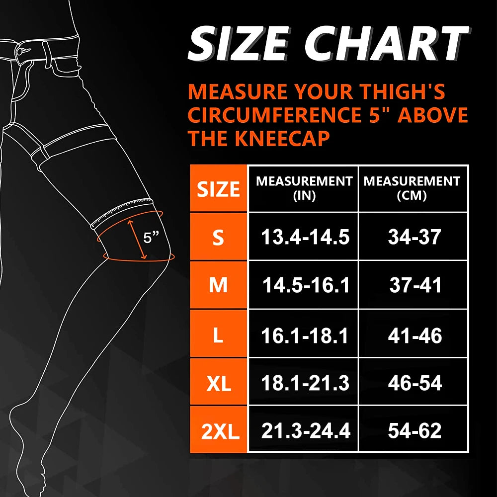 Full-Leg Compression Knee Support Sleeve