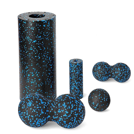 High-Density Yoga Foam Roller & Fascia Ball Set