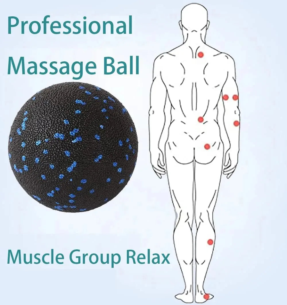 High-Density Yoga Foam Roller & Fascia Ball Set