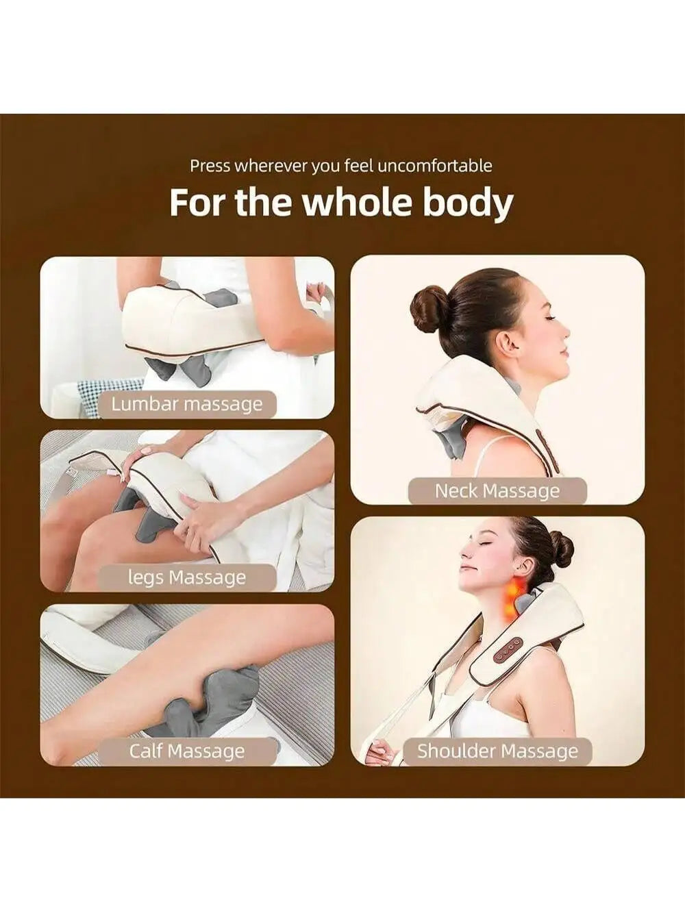 Manual Wooden Handheld Body Massage Roller