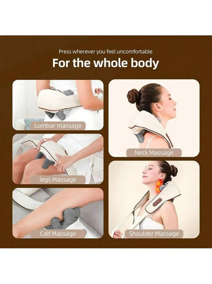 Manual Wooden Handheld Body Massage Roller