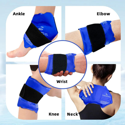 Reusable Gel Cold/Hot Pack Ankle Brace Wrap