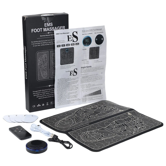 Rechargeable EMS Electric Foot Massager Pad