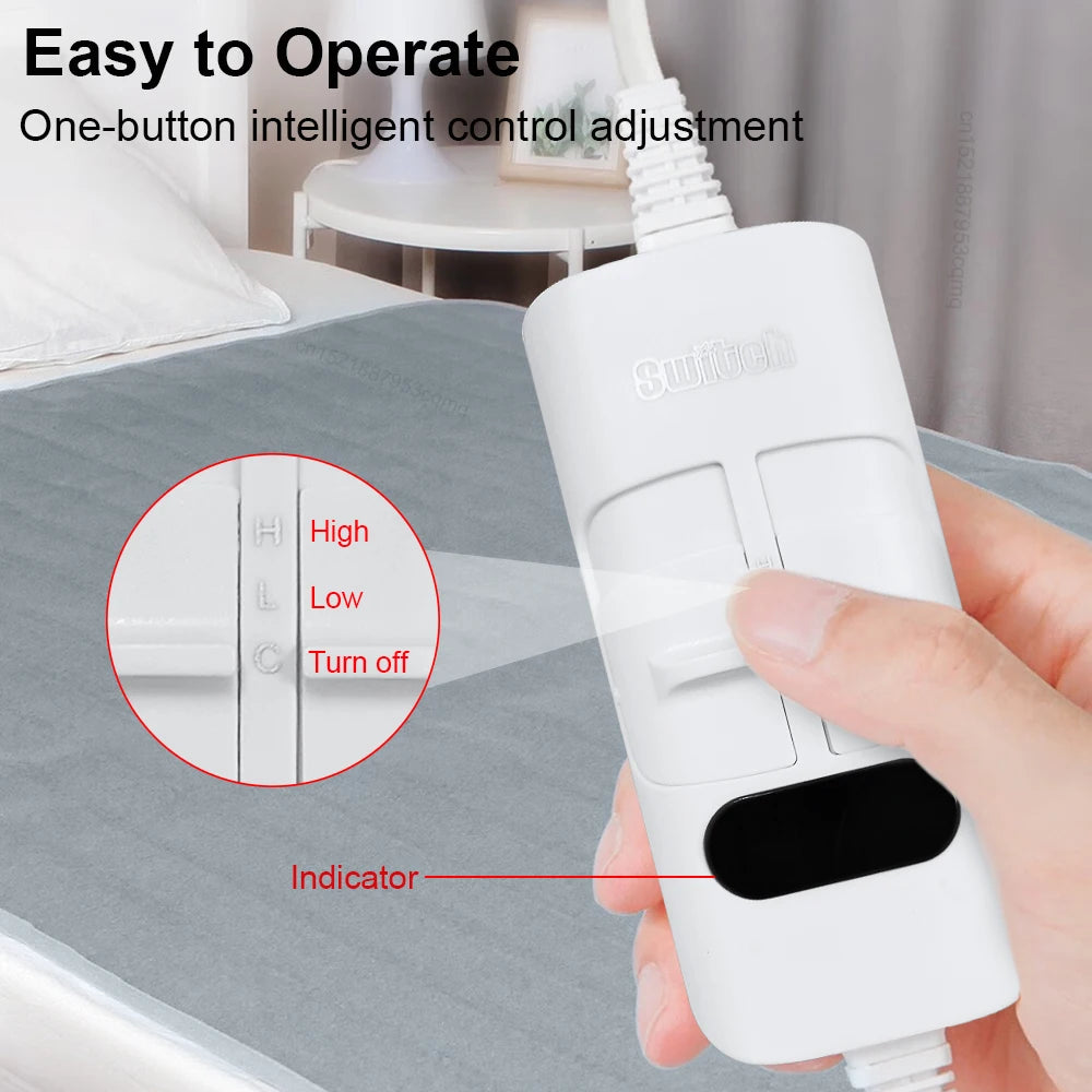 Electric Heated Blanket with Automatic Thermostat