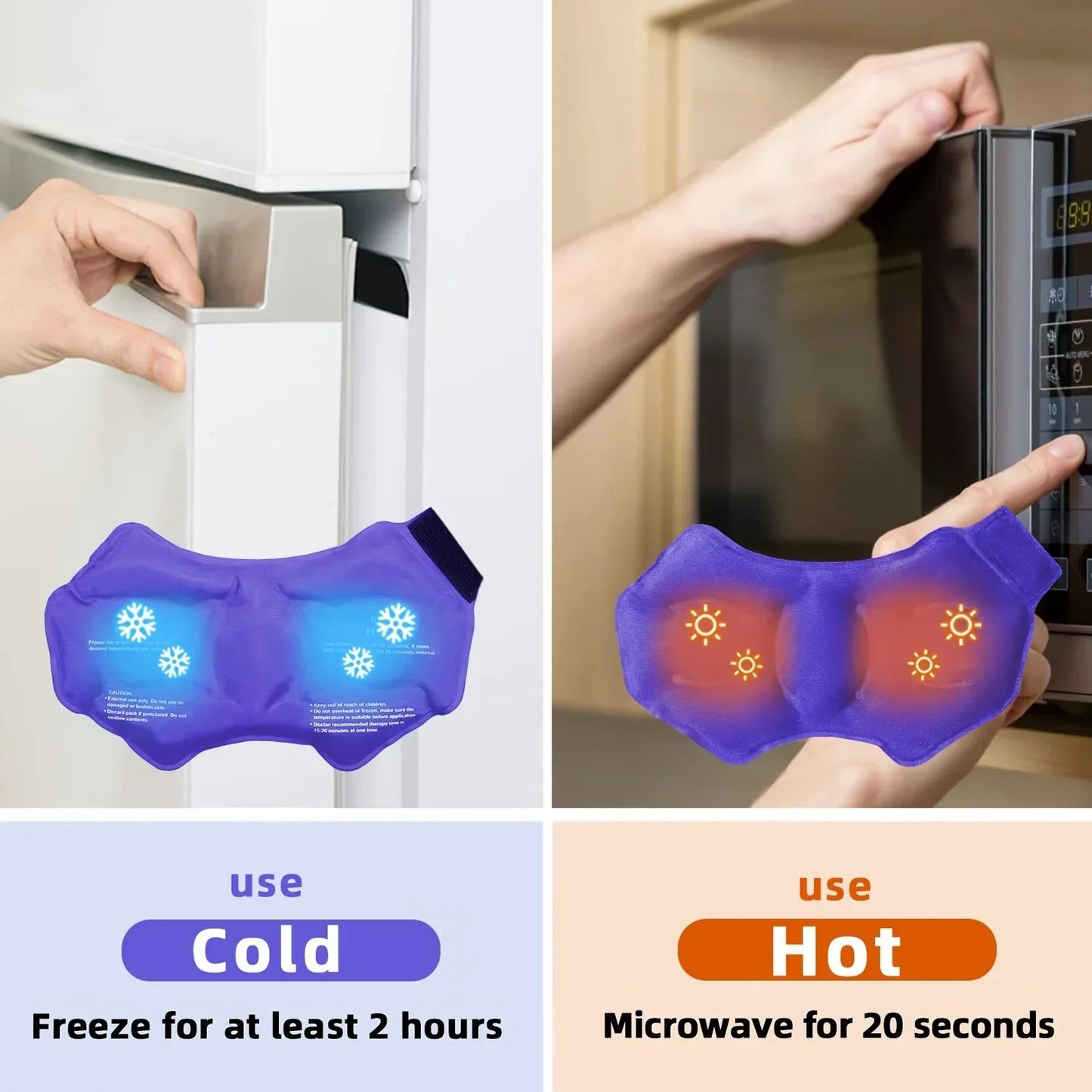 Reusable Gel Cold/Hot Pack Ankle Brace Wrap