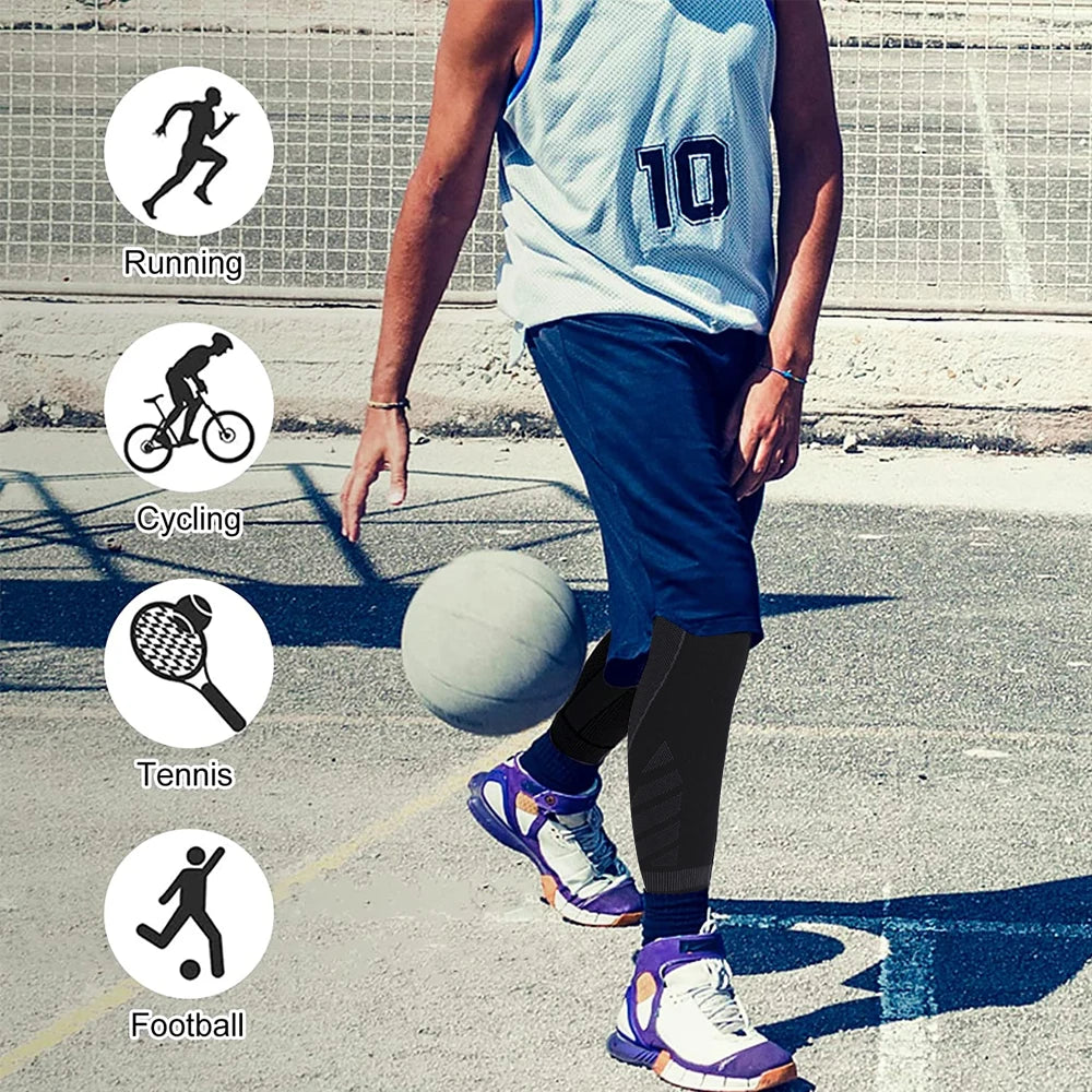 Full-Leg Compression Knee Support Sleeve