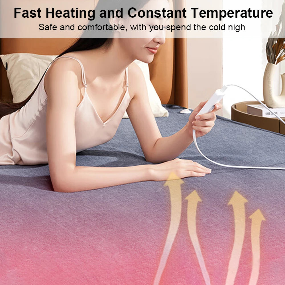 Electric Heated Blanket with Automatic Thermostat