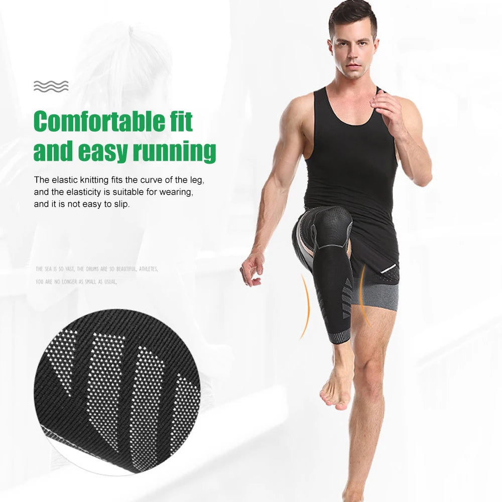 Full-Leg Compression Knee Support Sleeve