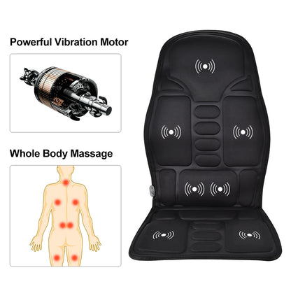 Electric Infrared Full-Body Back Massager Cushion