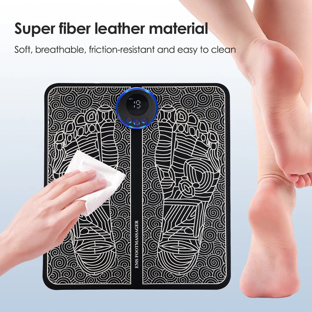 Rechargeable EMS Electric Foot Massager Pad