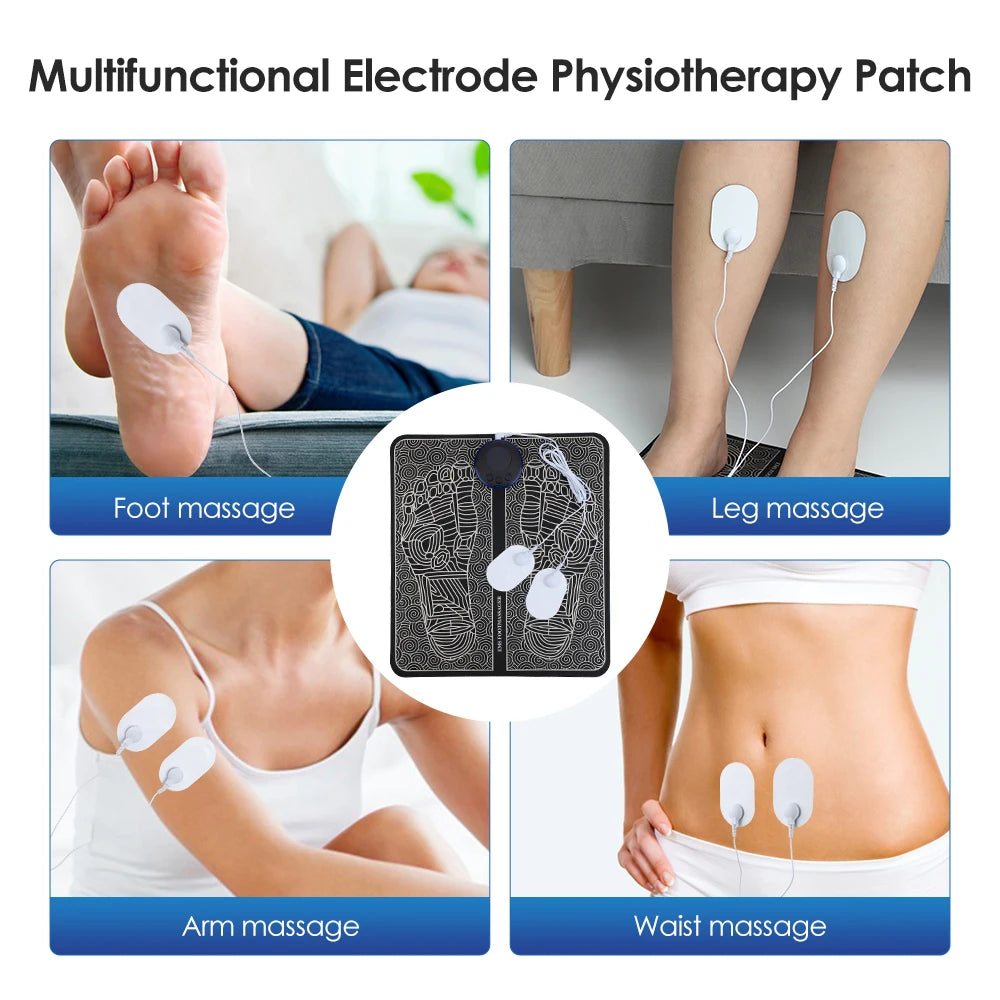 Rechargeable EMS Electric Foot Massager Pad