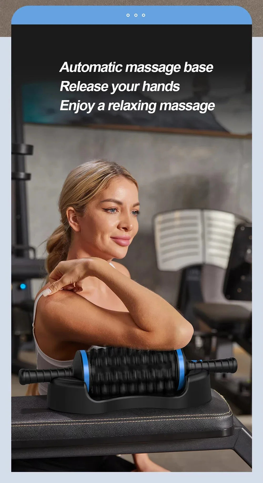 Cordless 360° Rolling Percussive Body Massager