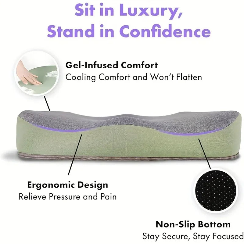 Ergonomic Memory Foam Office Seat Cushion