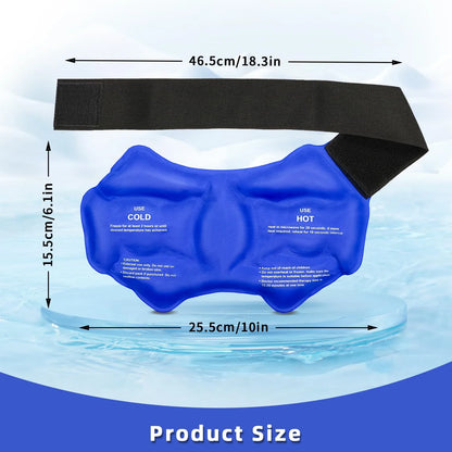 Reusable Gel Cold/Hot Pack Ankle Brace Wrap
