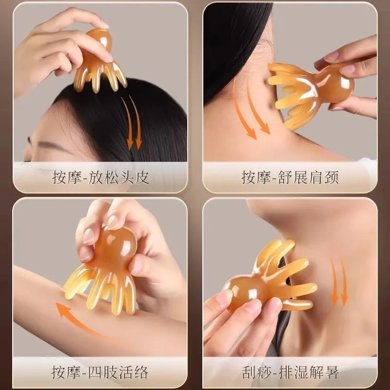 Octopus Head Acupressure Scalp Comb