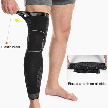 Full-Leg Compression Knee Support Sleeve