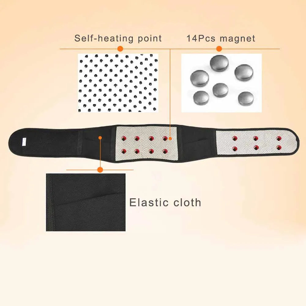 Self-Heating Magnetic Therapy Lumbar Belt