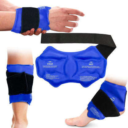 Reusable Gel Cold/Hot Pack Ankle Brace Wrap