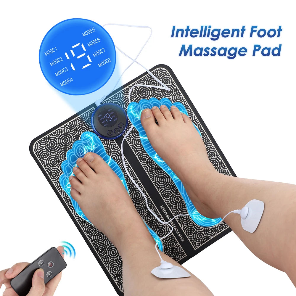 Rechargeable EMS Electric Foot Massager Pad
