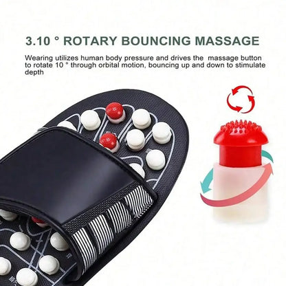 Unisex Acupoint Rotating Foot Massage Slippers