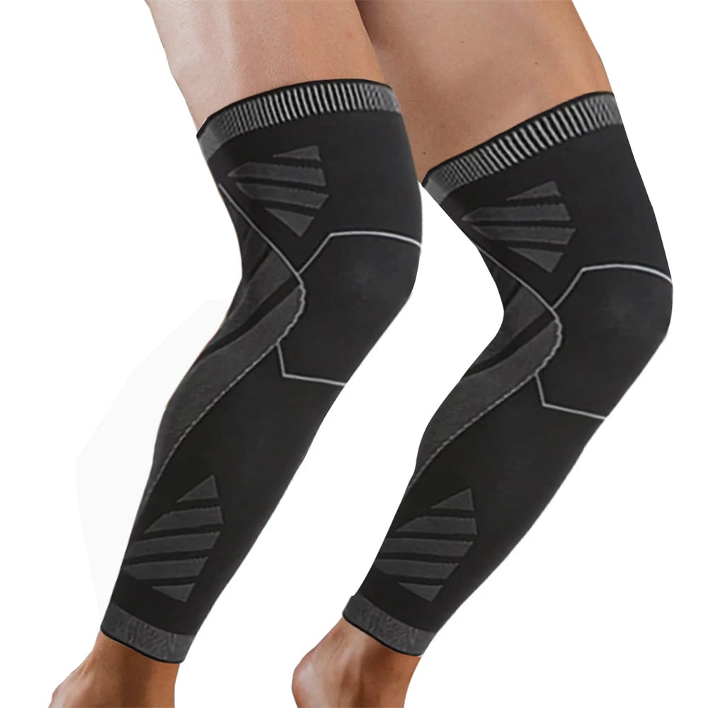 Full-Leg Compression Knee Support Sleeve
