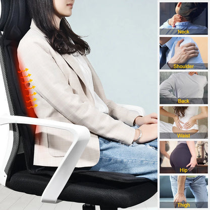 Electric Infrared Full-Body Back Massager Cushion