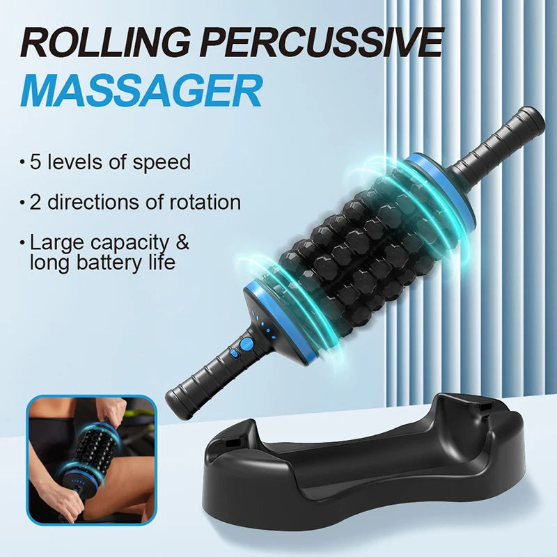 Cordless 360° Rolling Percussive Body Massager